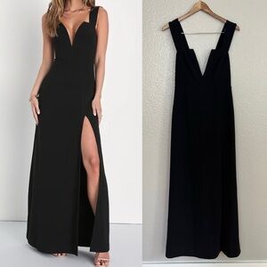 NWOT Daring Elegance Black Sleeveless Mermaid Maxi Dress